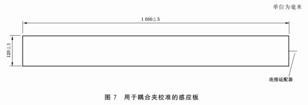 用于耦合夾校準的感應板